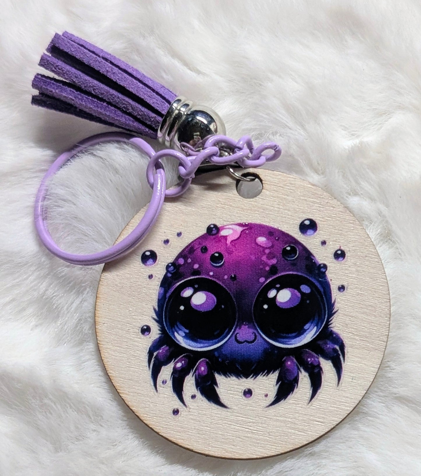 Schlüsselanhänger Spinne – kindlich & bunt ✨