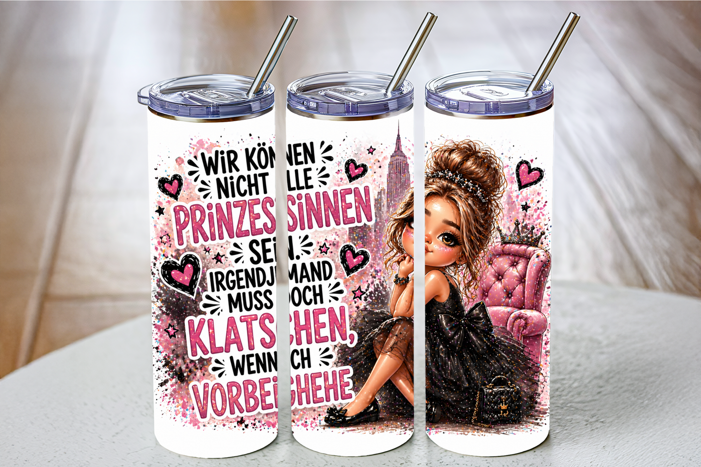 Sublimierter Tumbler – verschiedene Motive