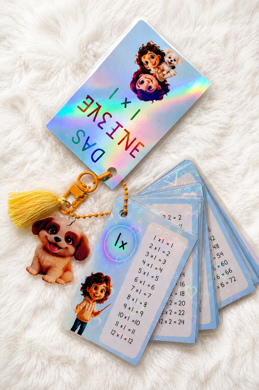 ✨ Abwischbare Lernkarten | ABC & 1x1 für Kinder 📚💛