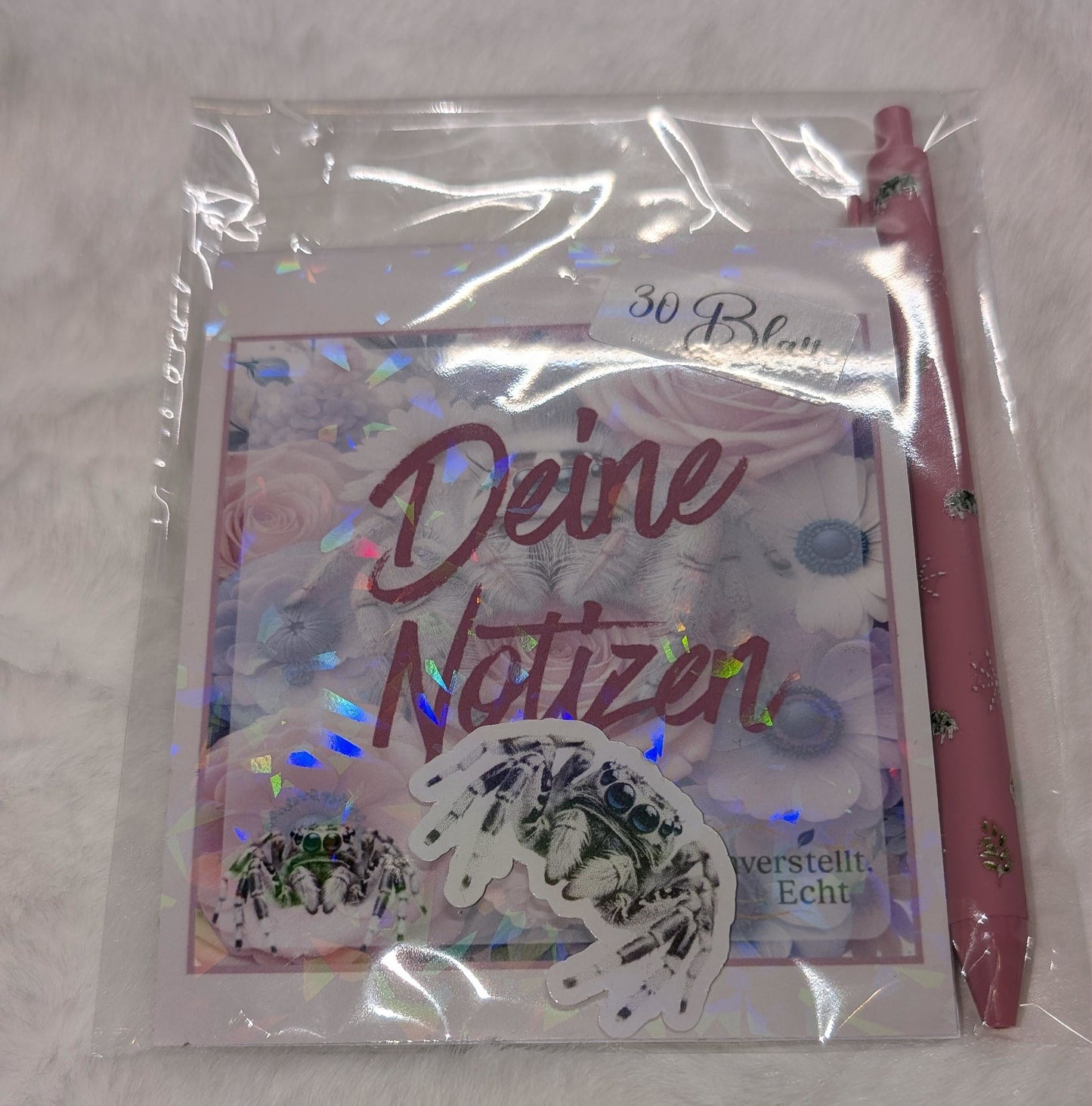 Notizblock Geschenkset mit Kuli & Sticker