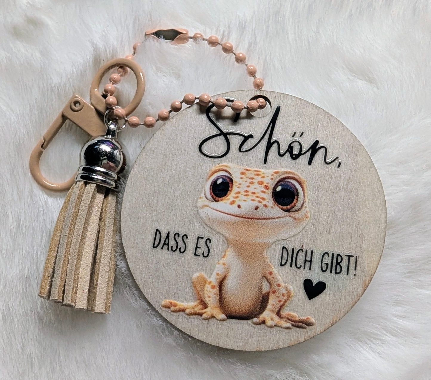 Schlüsselanhänger „Schön, dass es dich gibt“ ✨