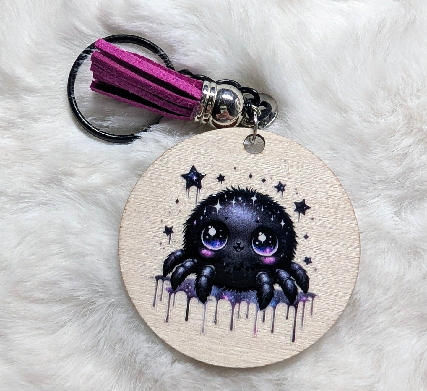 Schlüsselanhänger Spinne – kindlich & bunt ✨