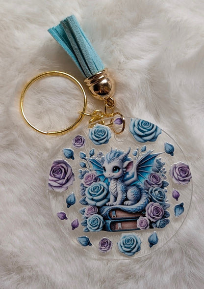 Acryl-Schlüsselanhänger „Kleine Drachen“ – verschiedene Designs