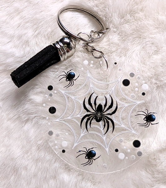 Acryl-Schlüsselanhänger mit Tiermotiv & Quaste | verschiedene Designs