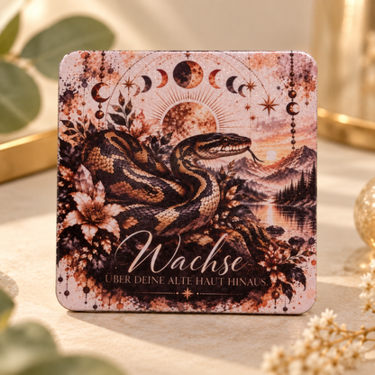 Glitzermagnete Reptilien & Terraristik – Tiermotive mit Botschaft | 6,5 × 6,5 cm
