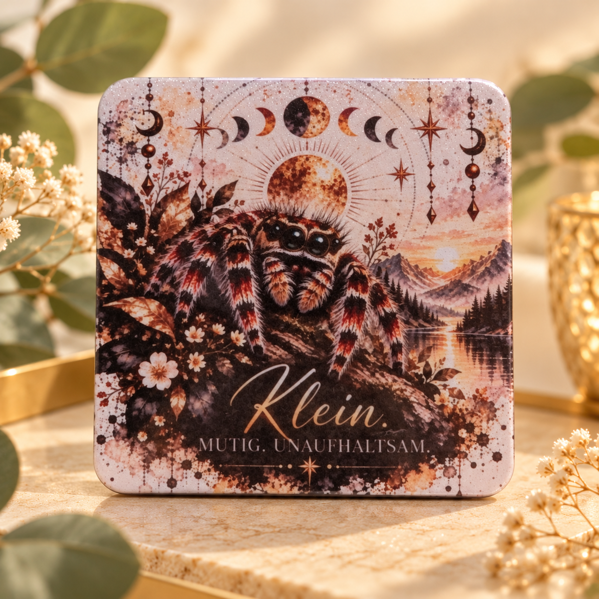 Glitzermagnete Reptilien & Terraristik – Tiermotive mit Botschaft | 6,5 × 6,5 cm