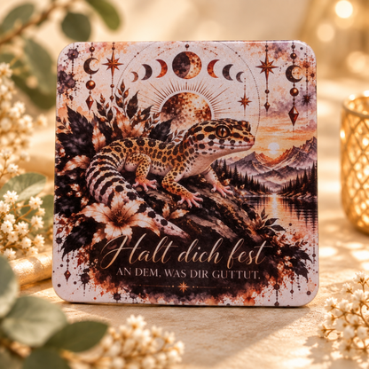Glitzermagnete Reptilien & Terraristik – Tiermotive mit Botschaft | 6,5 × 6,5 cm