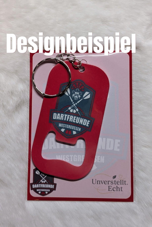 Flaschenöffner mit Schlüsselring – individuell bedruckt | Bieröffner mit Logo