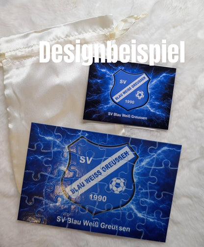 Puzzle 24 Teile individuell bedruckt – Vereinspuzzle mit Logo | Kinderpuzzle