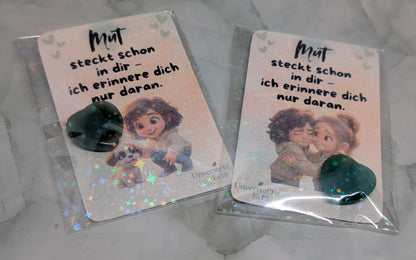 Mutmacher-Herz mit Karte