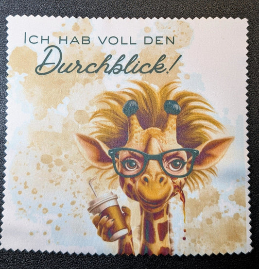 Brillenputztücher mit Sprüchen – klar sehen & lachen!
