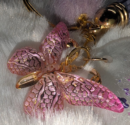 Schlüsselanhänger mit Schmetterling & Quaste