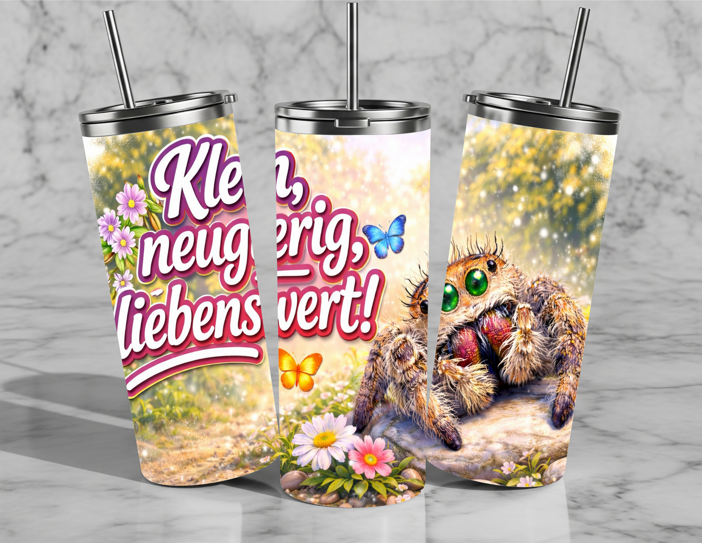 Sublimierter Tumbler – verschiedene Motive